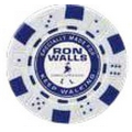 Custom Poker Chip w/ Dice Edge